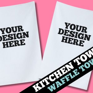 Kitchen Towels - Waffle Towels - MOCKUP MAKER
